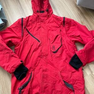 First Drop Outwear Red Ski Snowboard Jacket Mens XL Waterproof Insulated